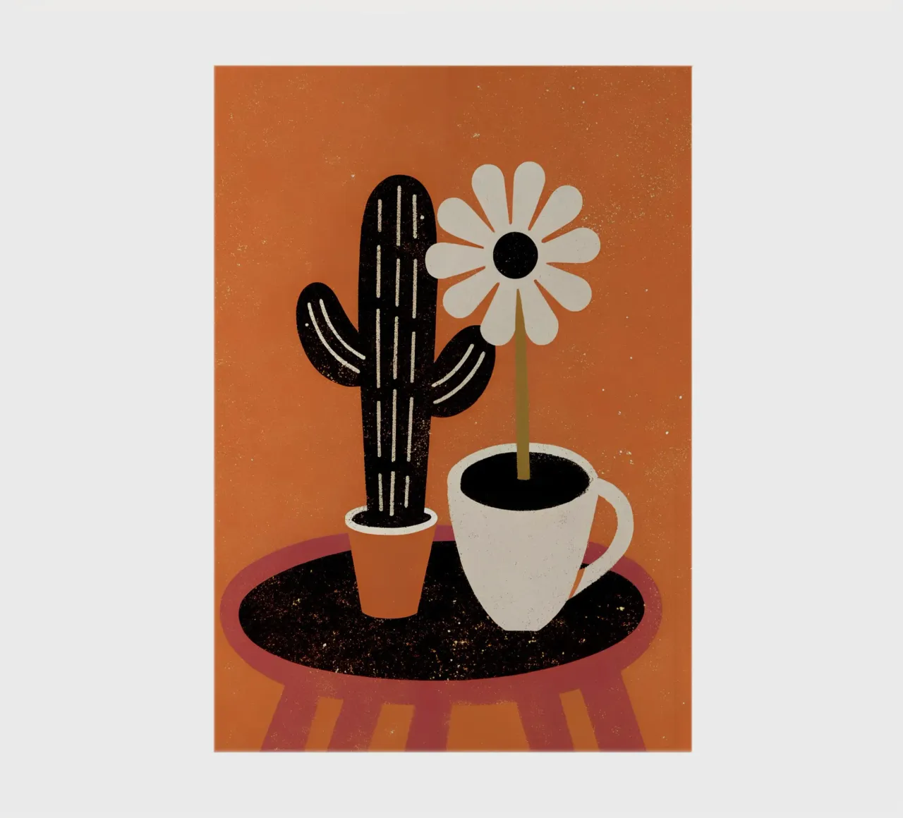Cactus e caffè Retro Pop diario da THE LATEST SHOP