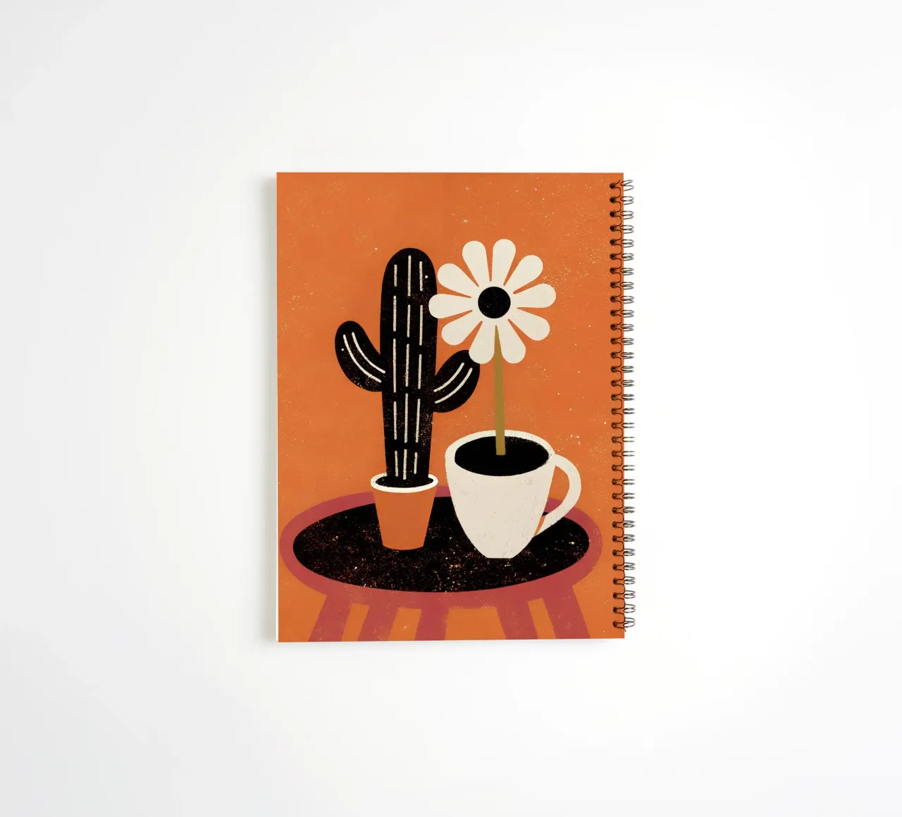Cactus e caffè Retro Pop diario ad anelli da THE LATEST SHOP