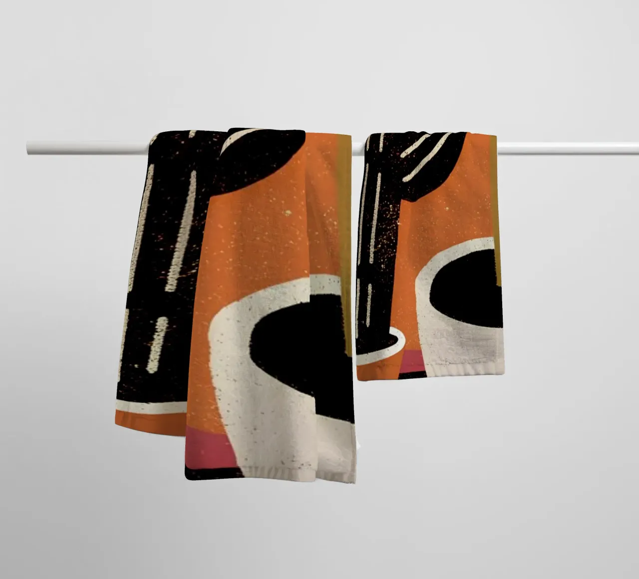 Cactus e caffè Retro Pop asciugamano da bagno da THE LATEST SHOP