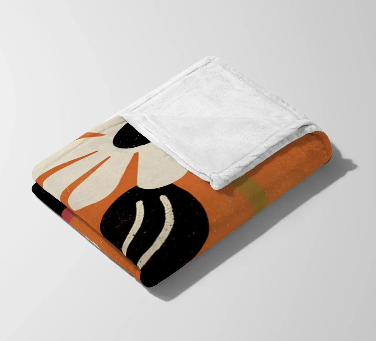 Cactus e caffè Retro Pop coperta in pile da THE LATEST SHOP