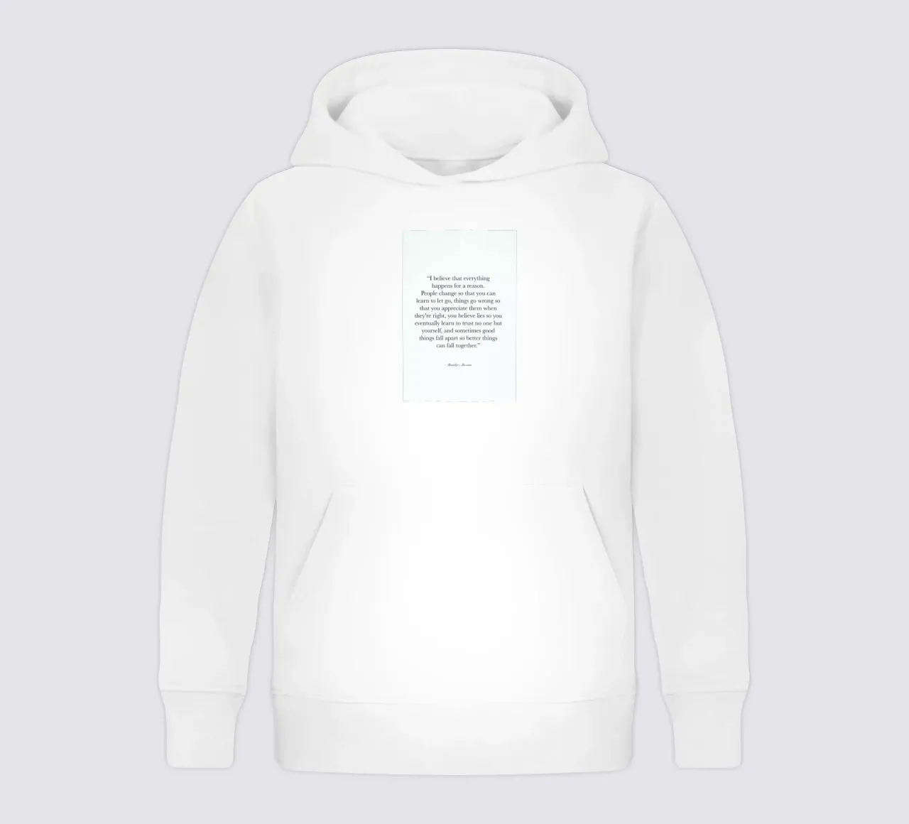 Happens for a Reason felpa bambino con cappuccio da typed