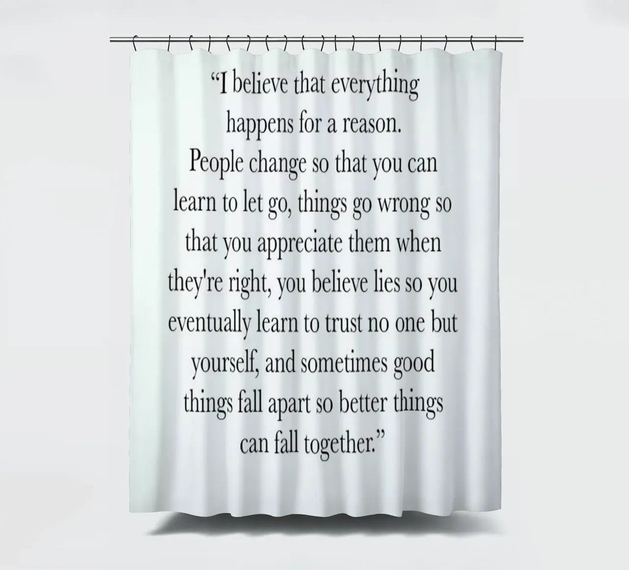 Happens for a Reason tenda da doccia da typed