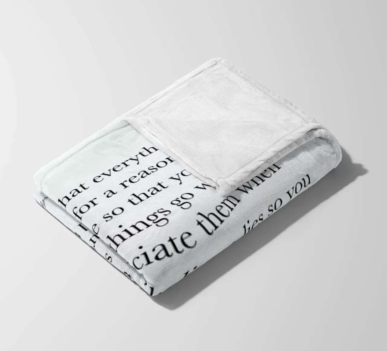 Happens for a Reason coperta in pile da typed