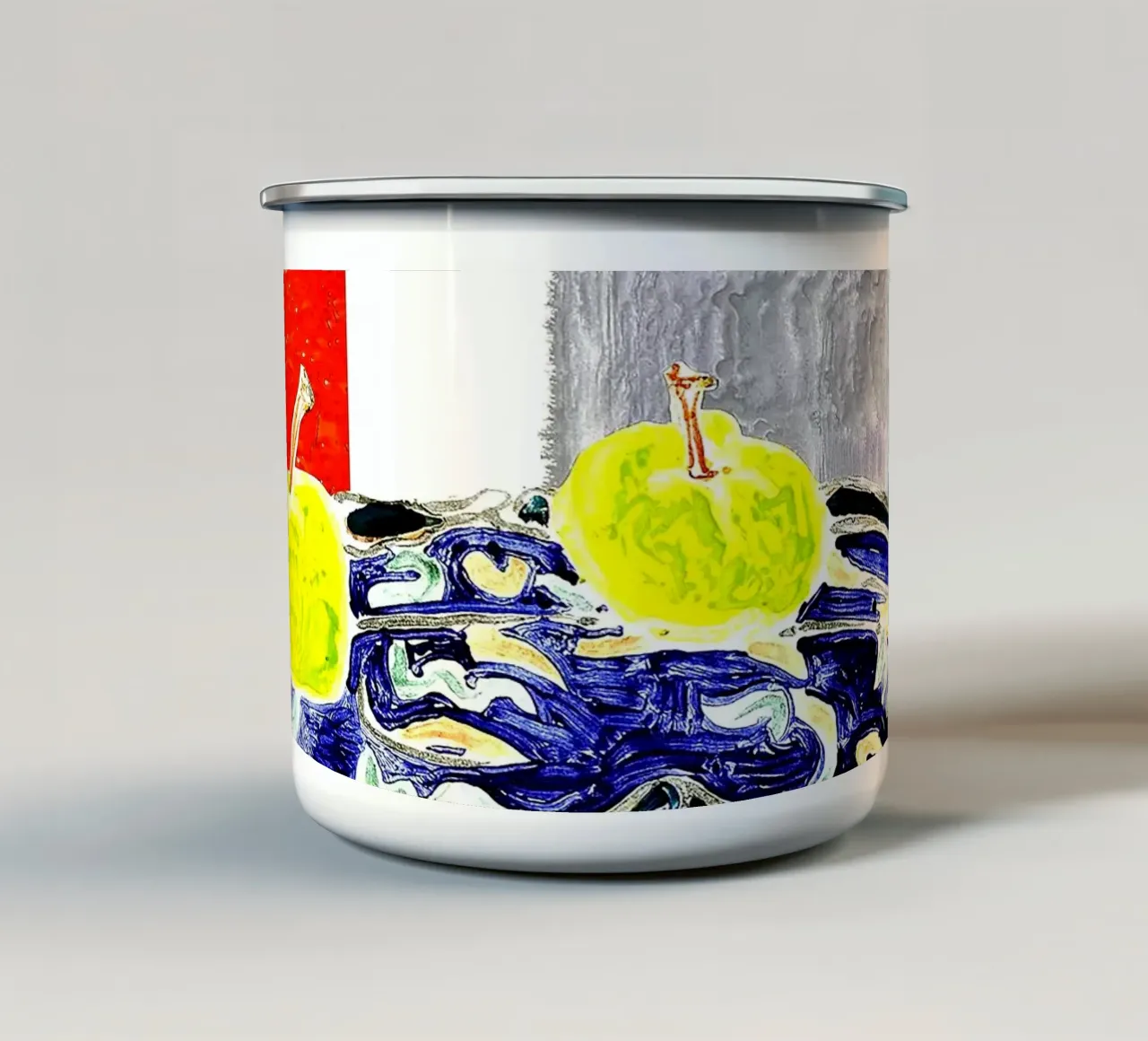 Mele verdi tazza in smalto da Ettyhmoz