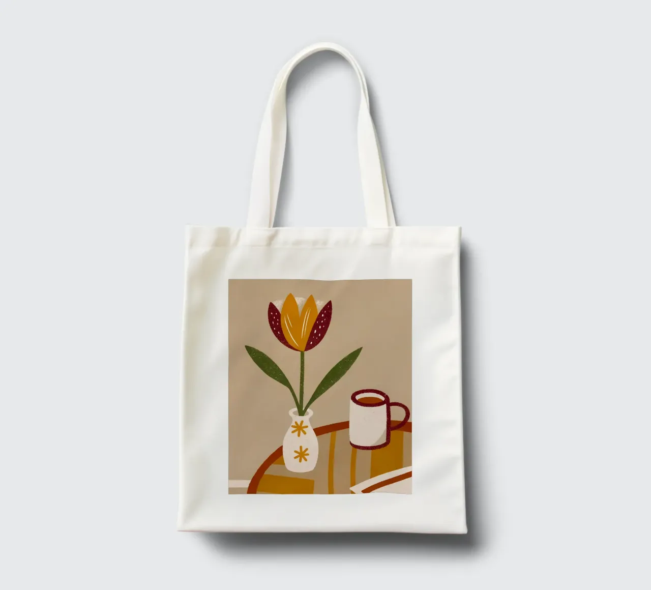 Vaso da caffè e fiori retrò Pop borsa in juta da THE LATEST SHOP