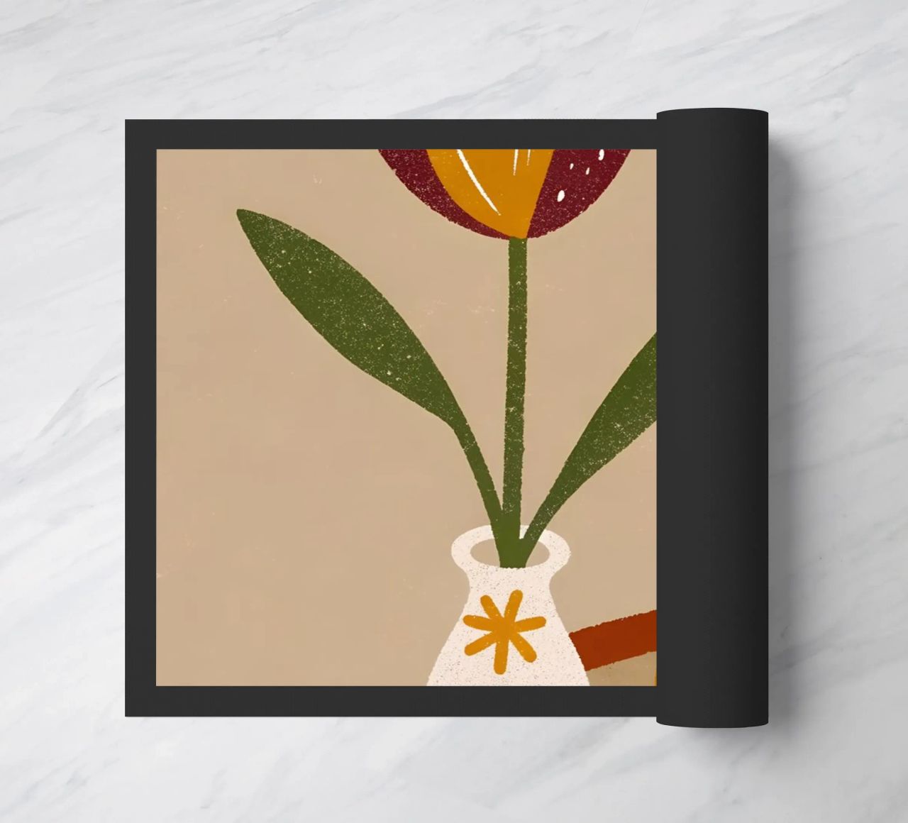 Vaso da caffè e fiori retrò Pop zerbino da THE LATEST SHOP