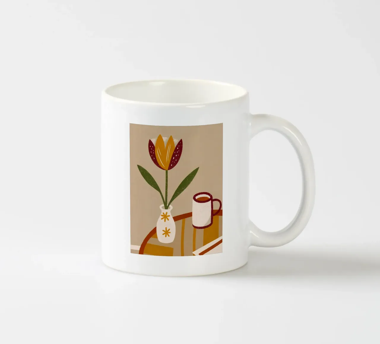 Retro Pop Blumen- und Kaffeevase Keramik Tasse von THE LATEST SHOP