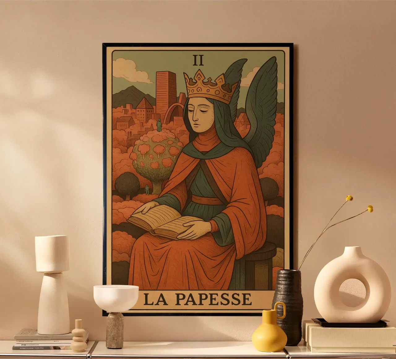 La Papesse Poster mit Kunststoffrahmen von MysticPixel