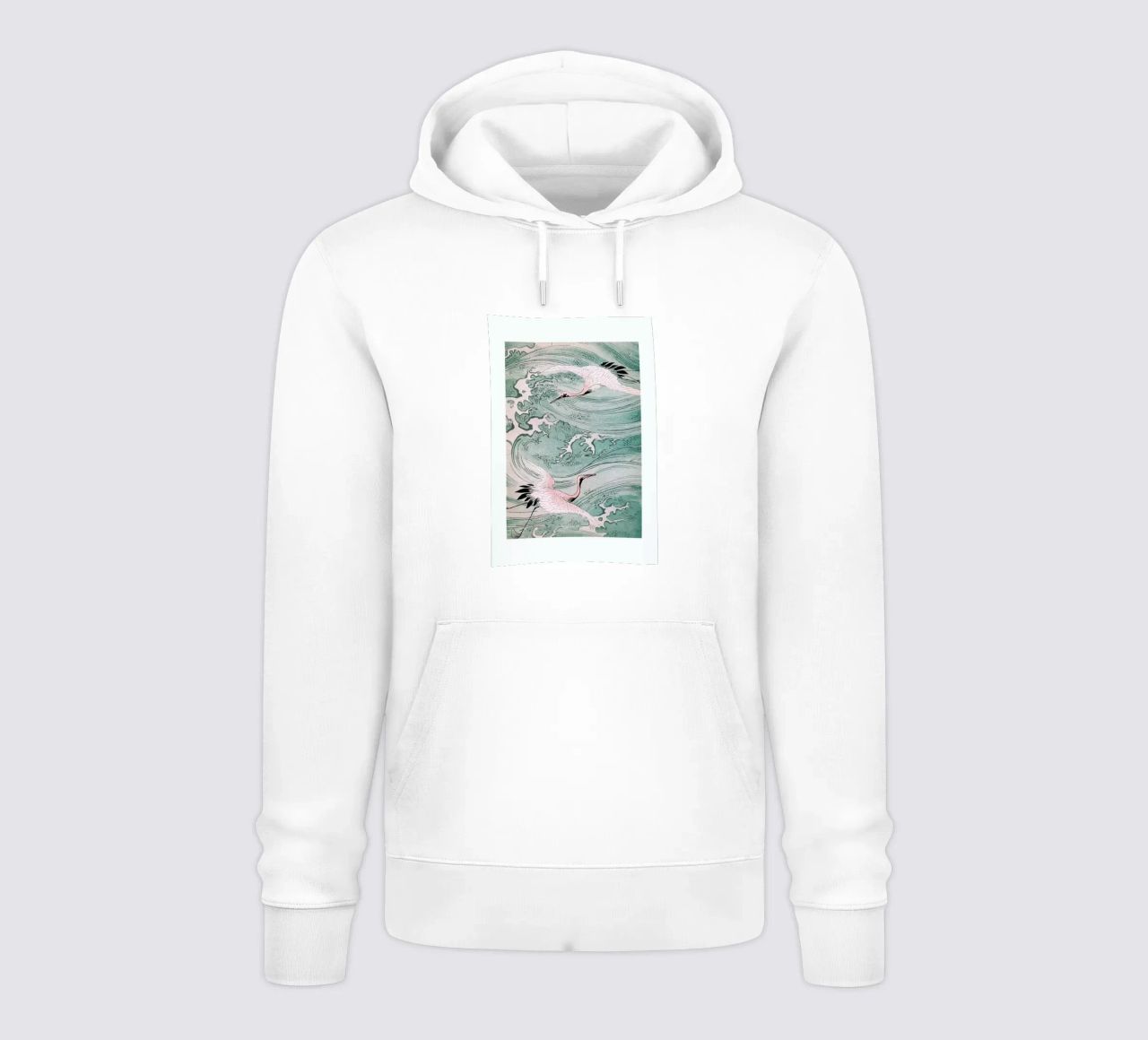 Cranes & Waves sudadera con capucha de Flora & Fauna