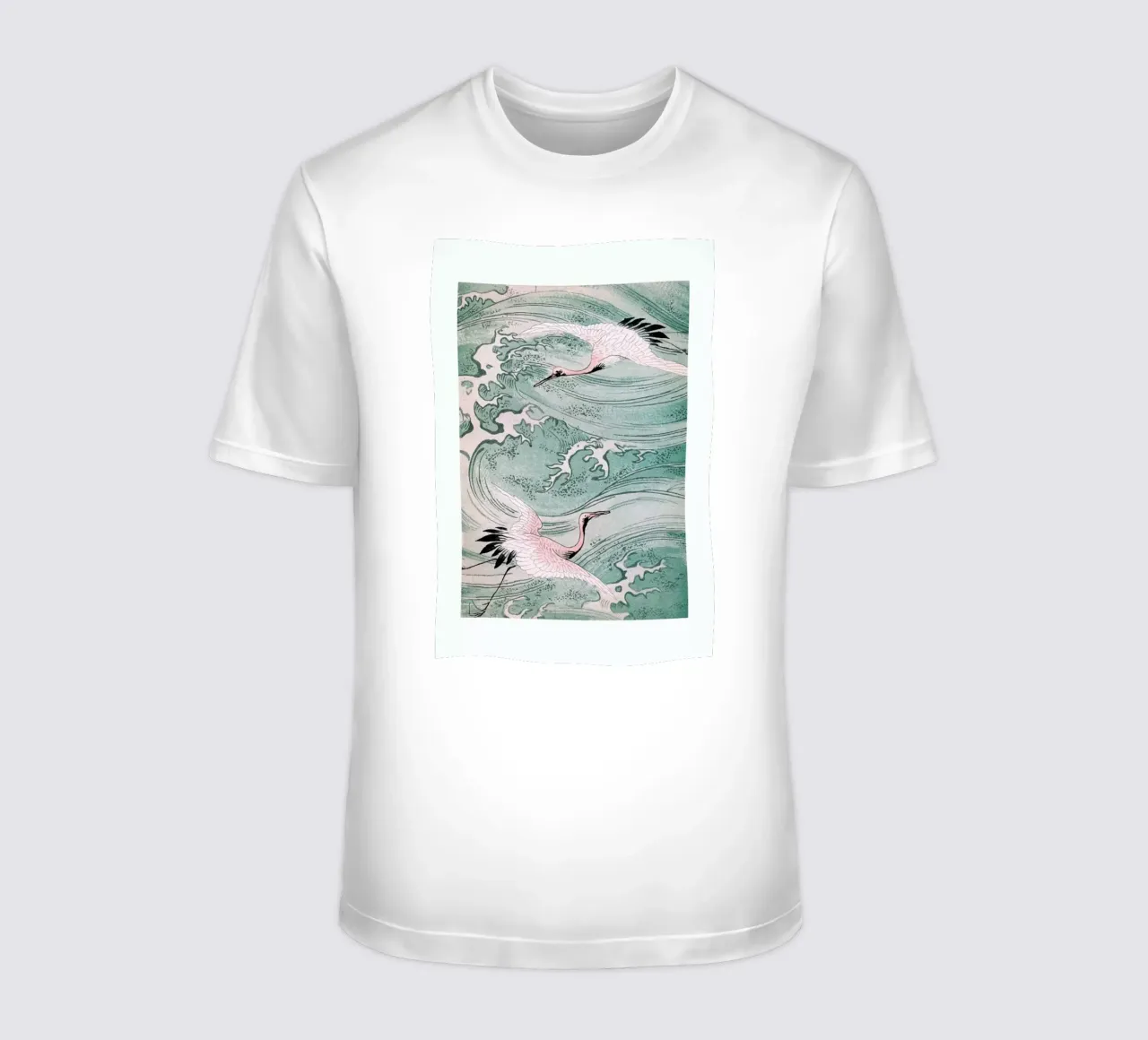 Cranes & Waves t-shirt da Flora & Fauna