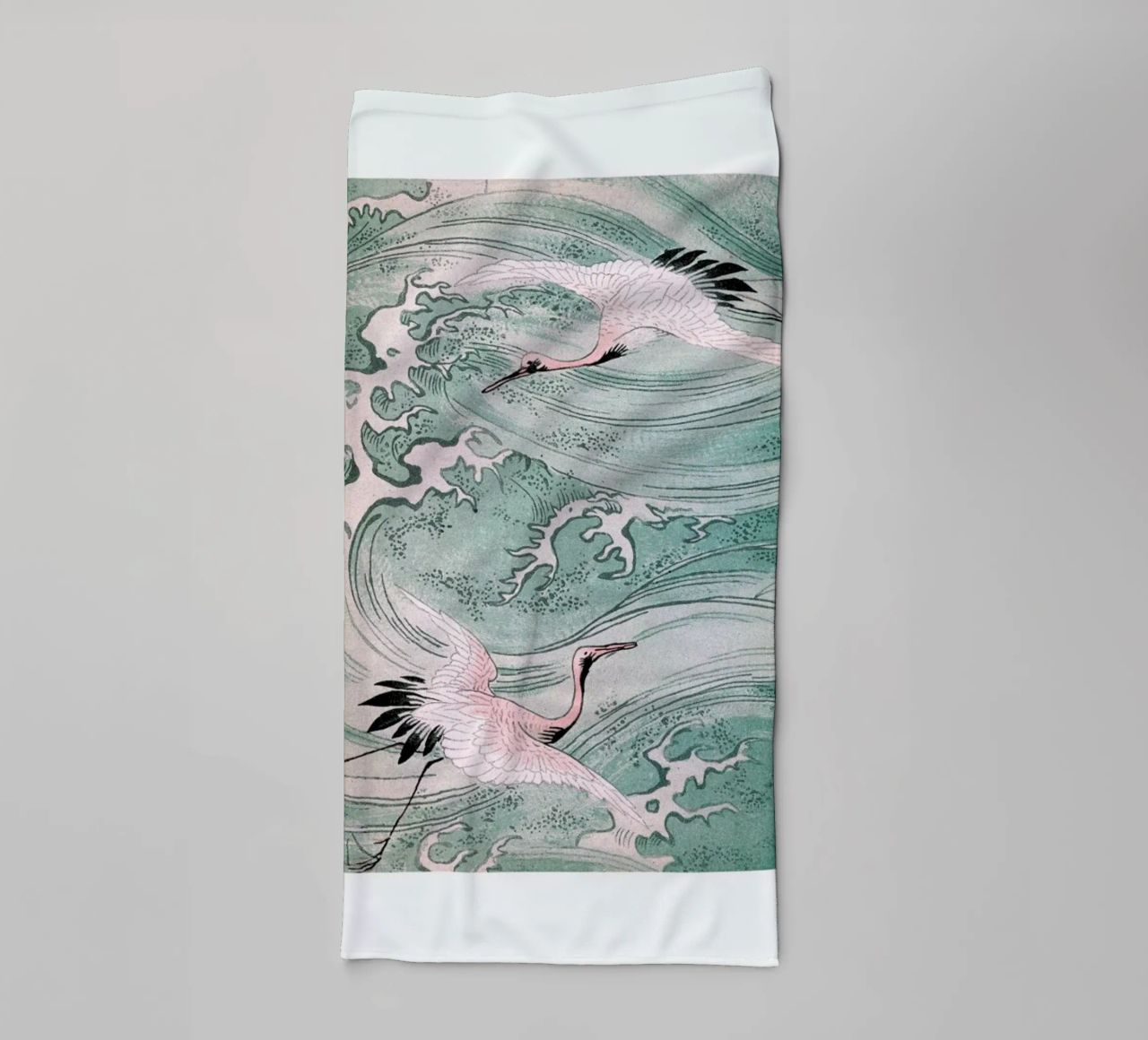 Cranes & Waves serviette de bain de Flora & Fauna