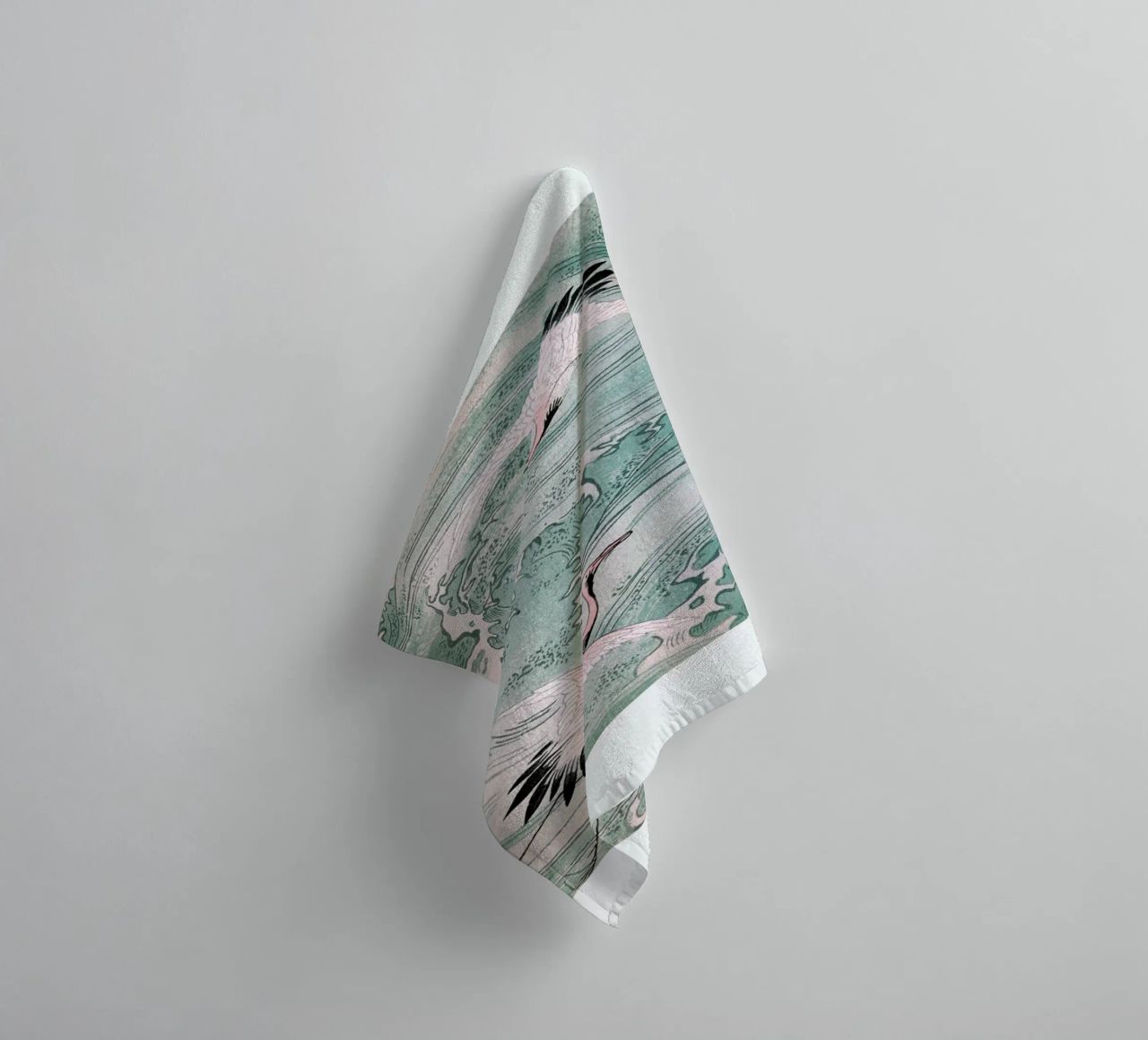 Cranes & Waves serviette de bain de Flora & Fauna