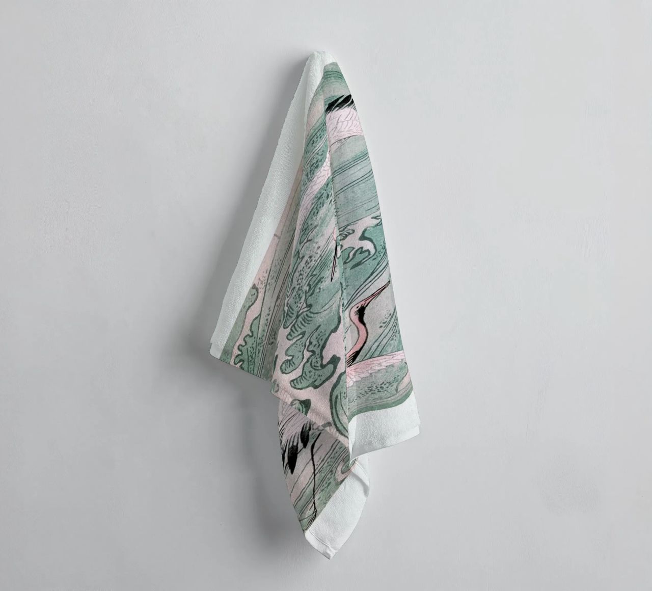 Cranes & Waves serviette de bain de Flora & Fauna
