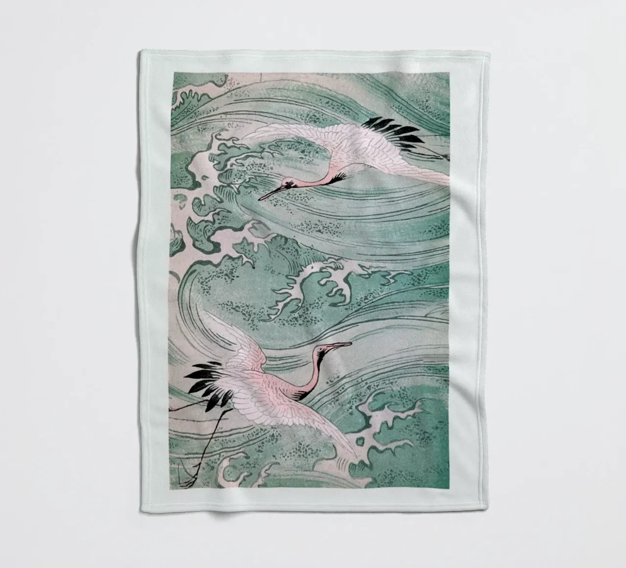 Cranes & Waves coperta in pile da Flora & Fauna