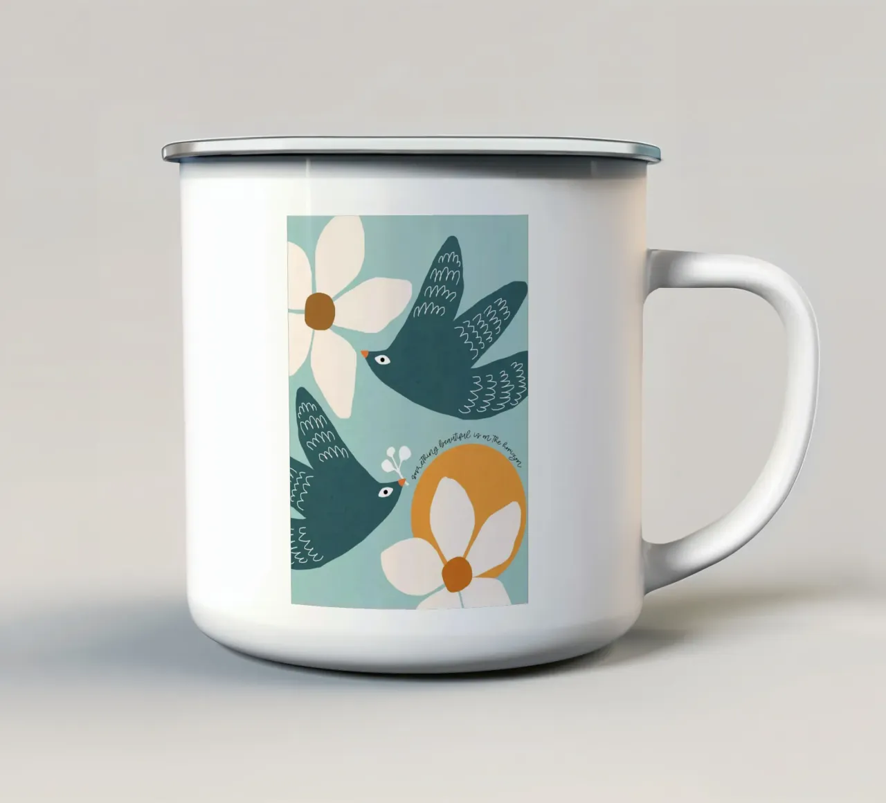 New Horizons tazza in smalto da Gale Switzer