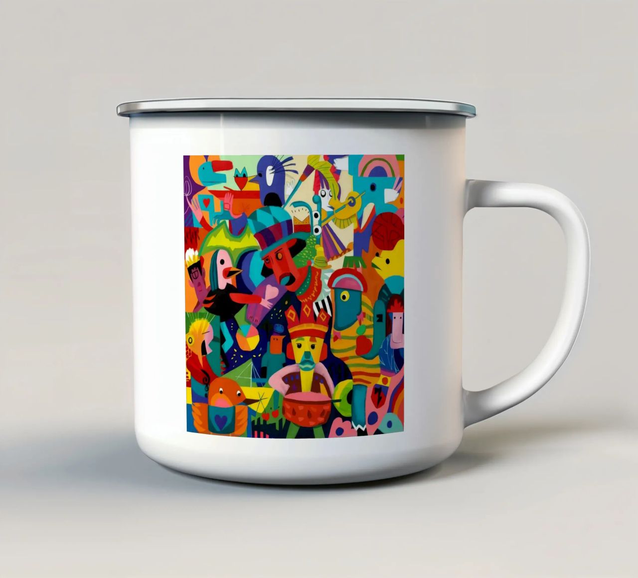 Un estroso paese delle meraviglie artistiche tazza in smalto da Monarco Virtuoso