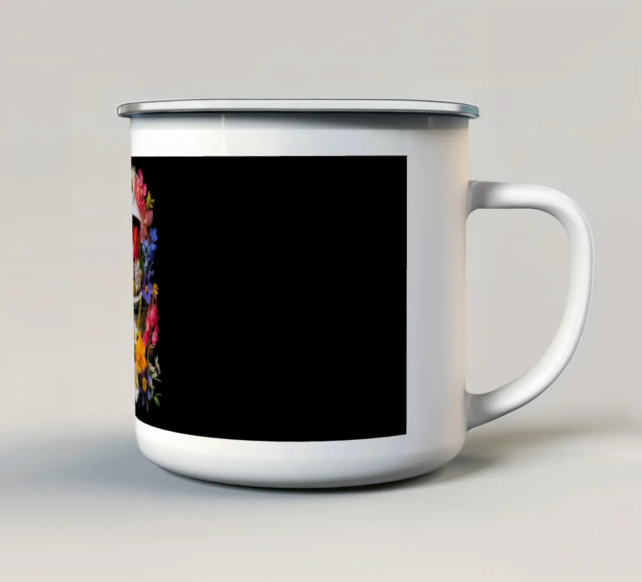 Fioritura cosmica tazza in smalto da Taudalpoi