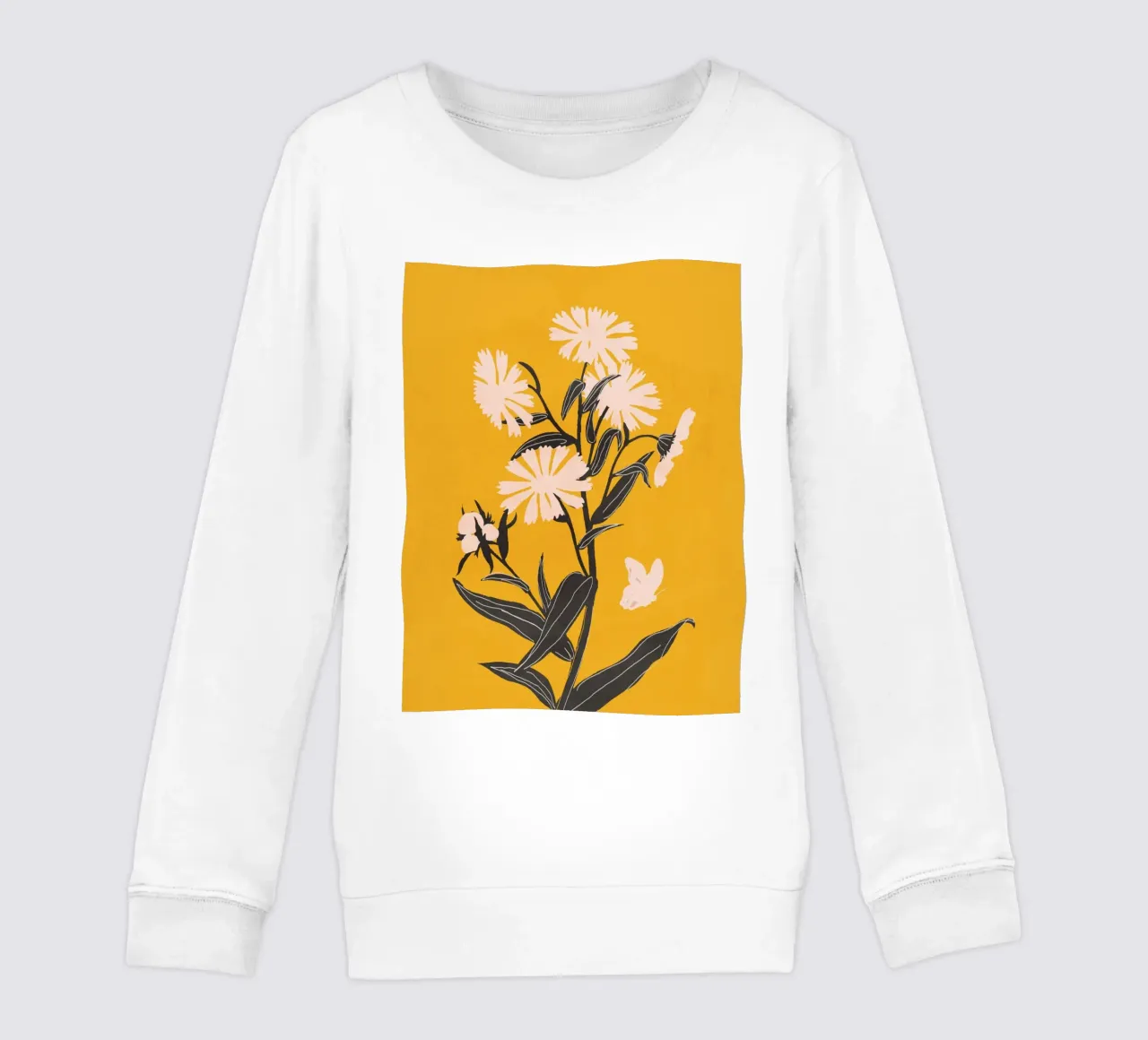 Fiori minimali felpa bambino da ThingDesign