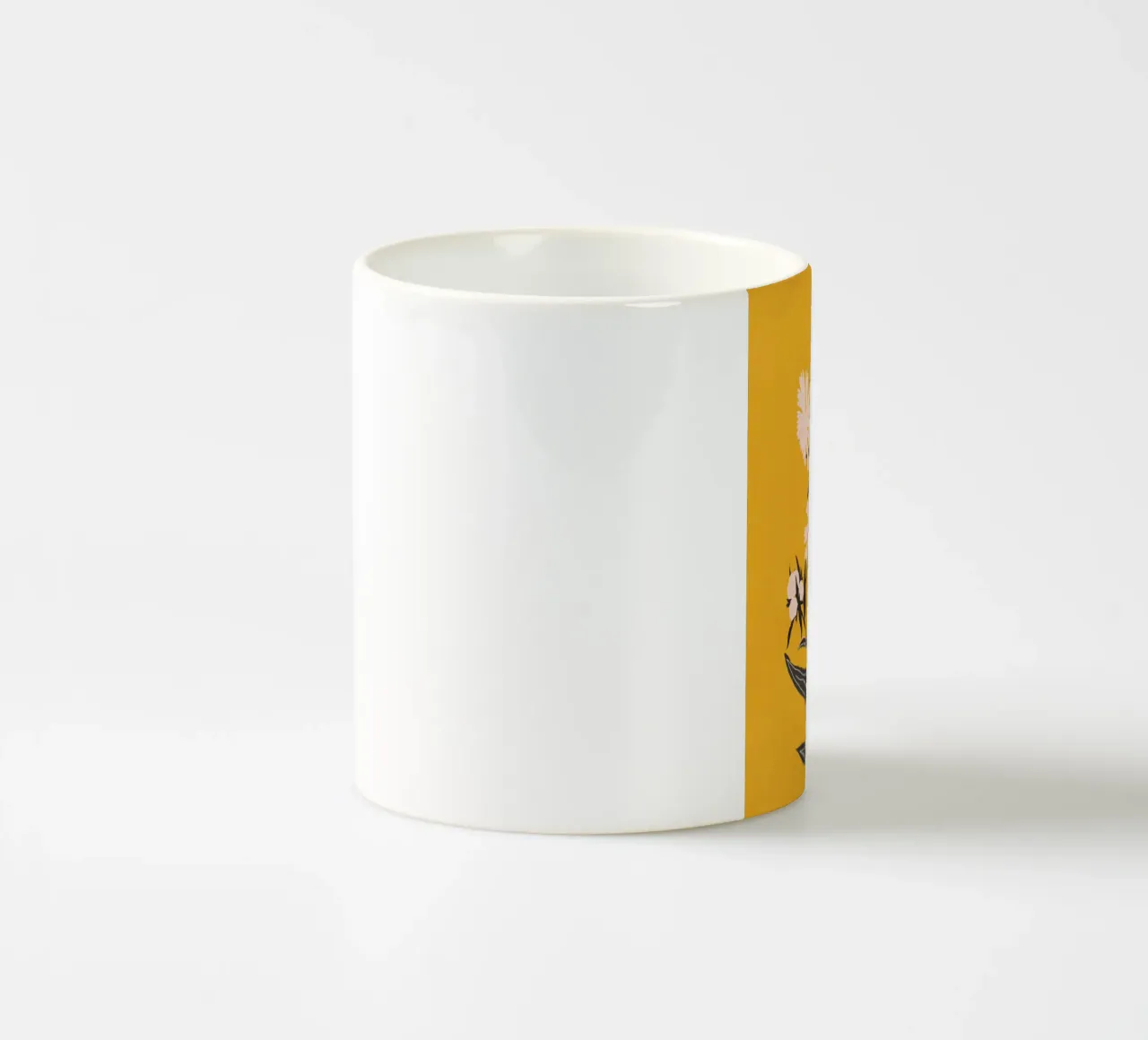Minimale Blumen Keramik Tasse von ThingDesign