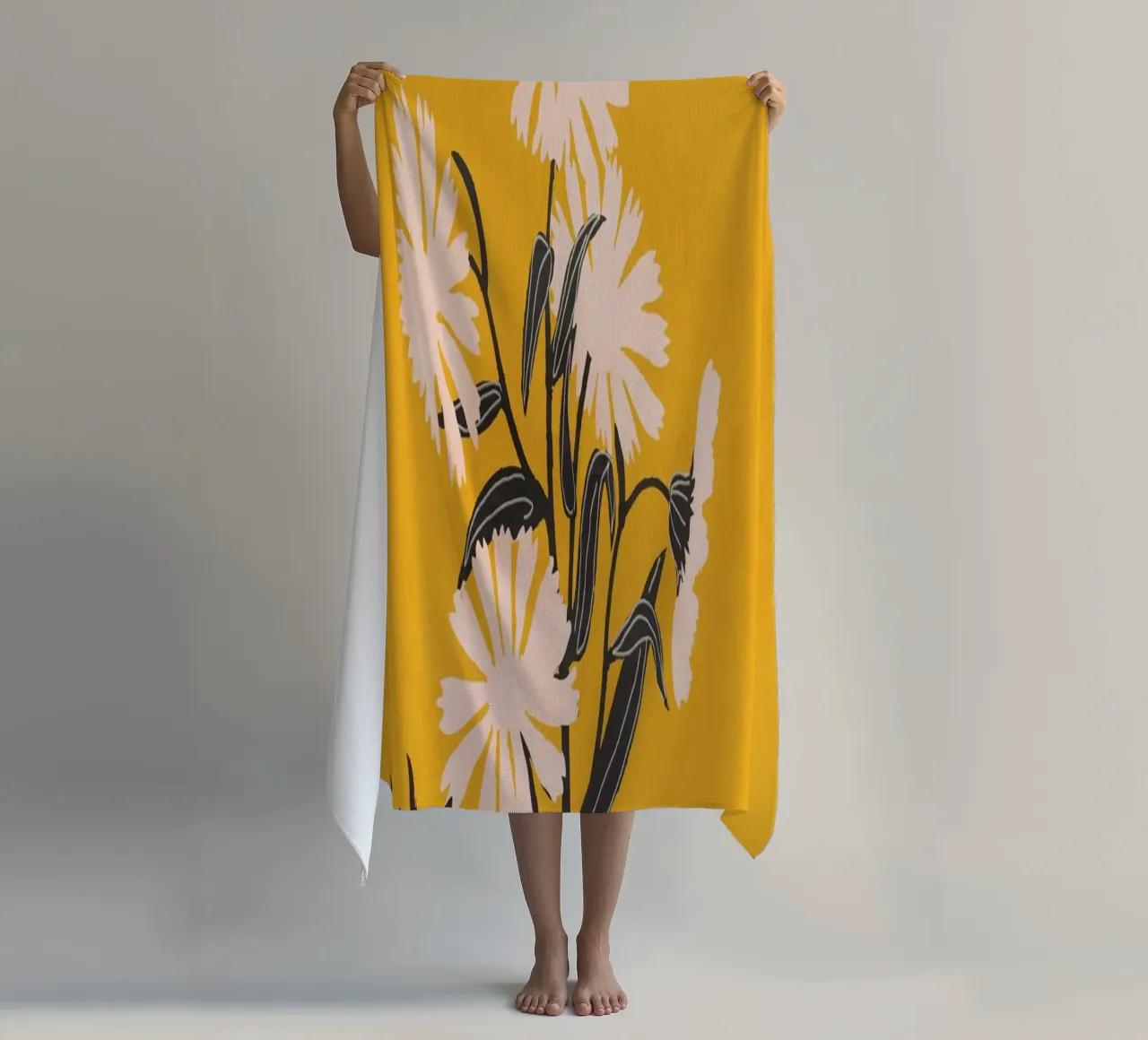 Fiori minimali telo mare da ThingDesign