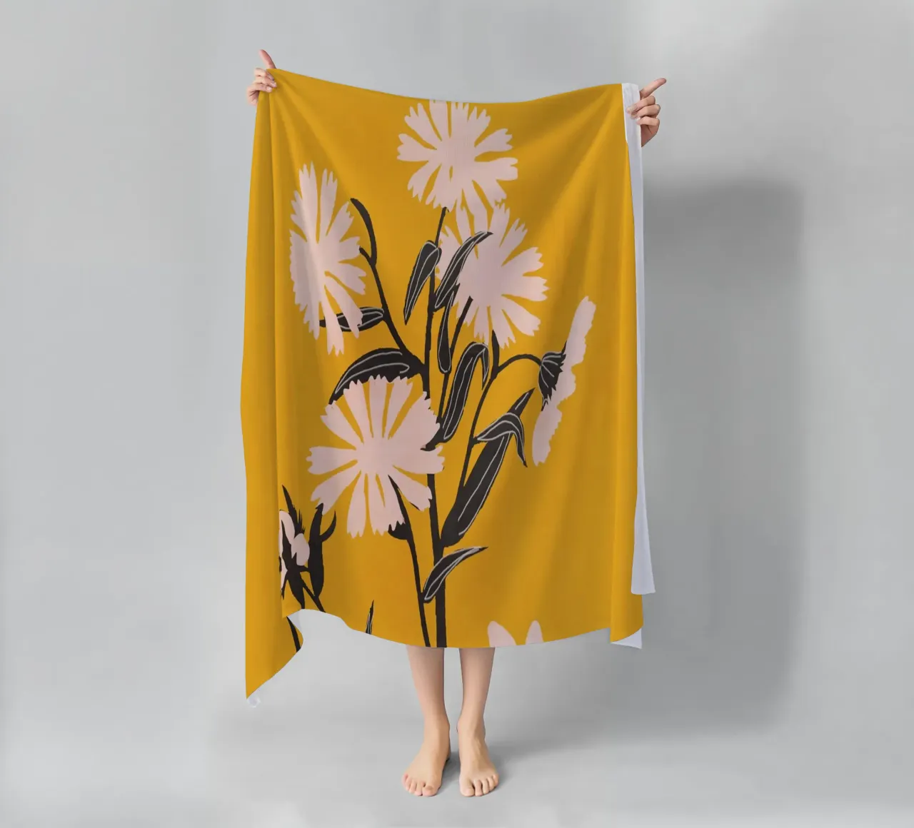 Fiori minimali telo mare da ThingDesign