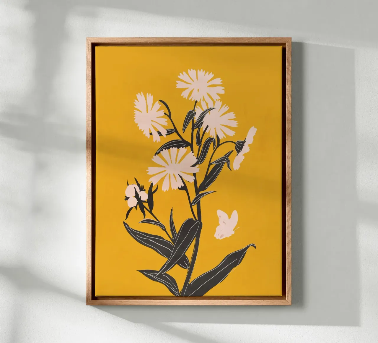 Fiori minimali tela con Cornice a cassetta da ThingDesign