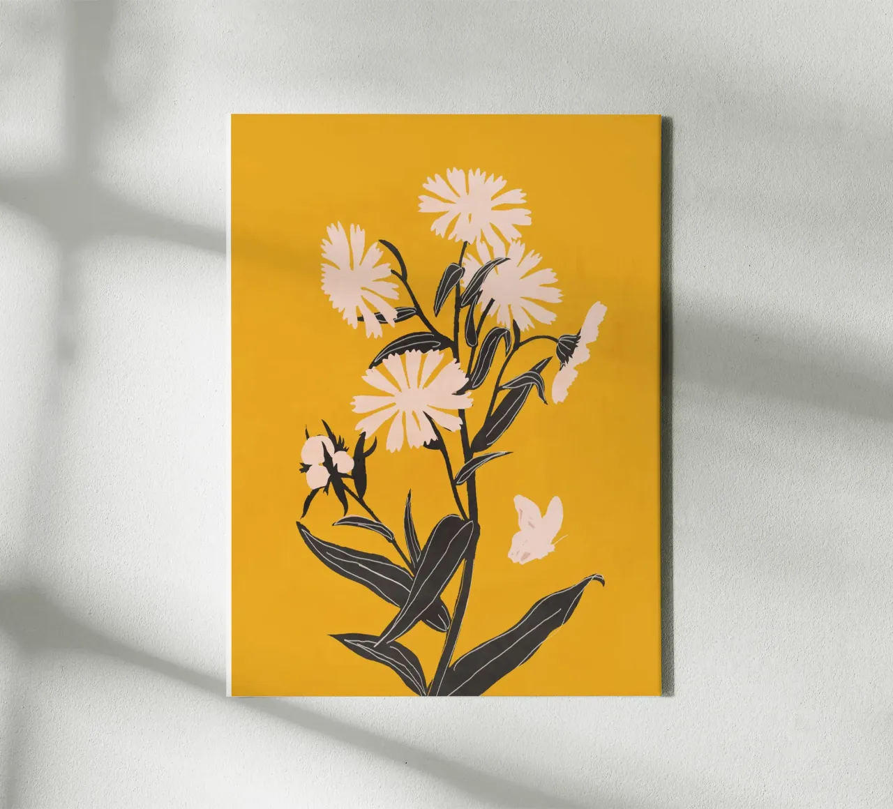 Fiori minimali tela con Cornice a cassetta da ThingDesign