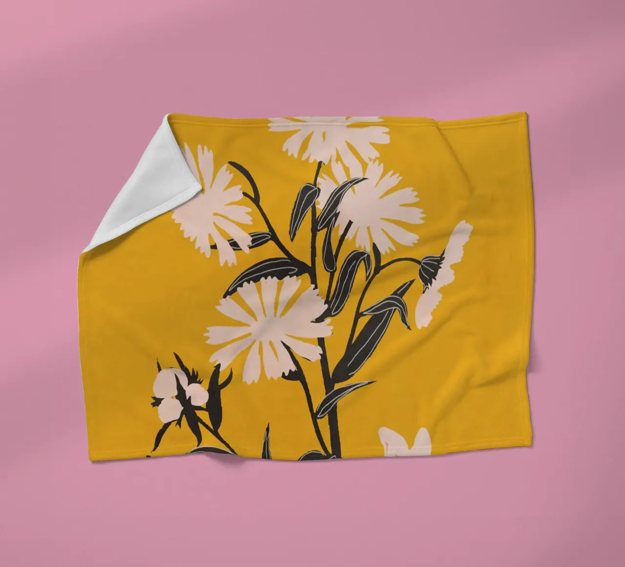 Fiori minimali coperta in pile da ThingDesign