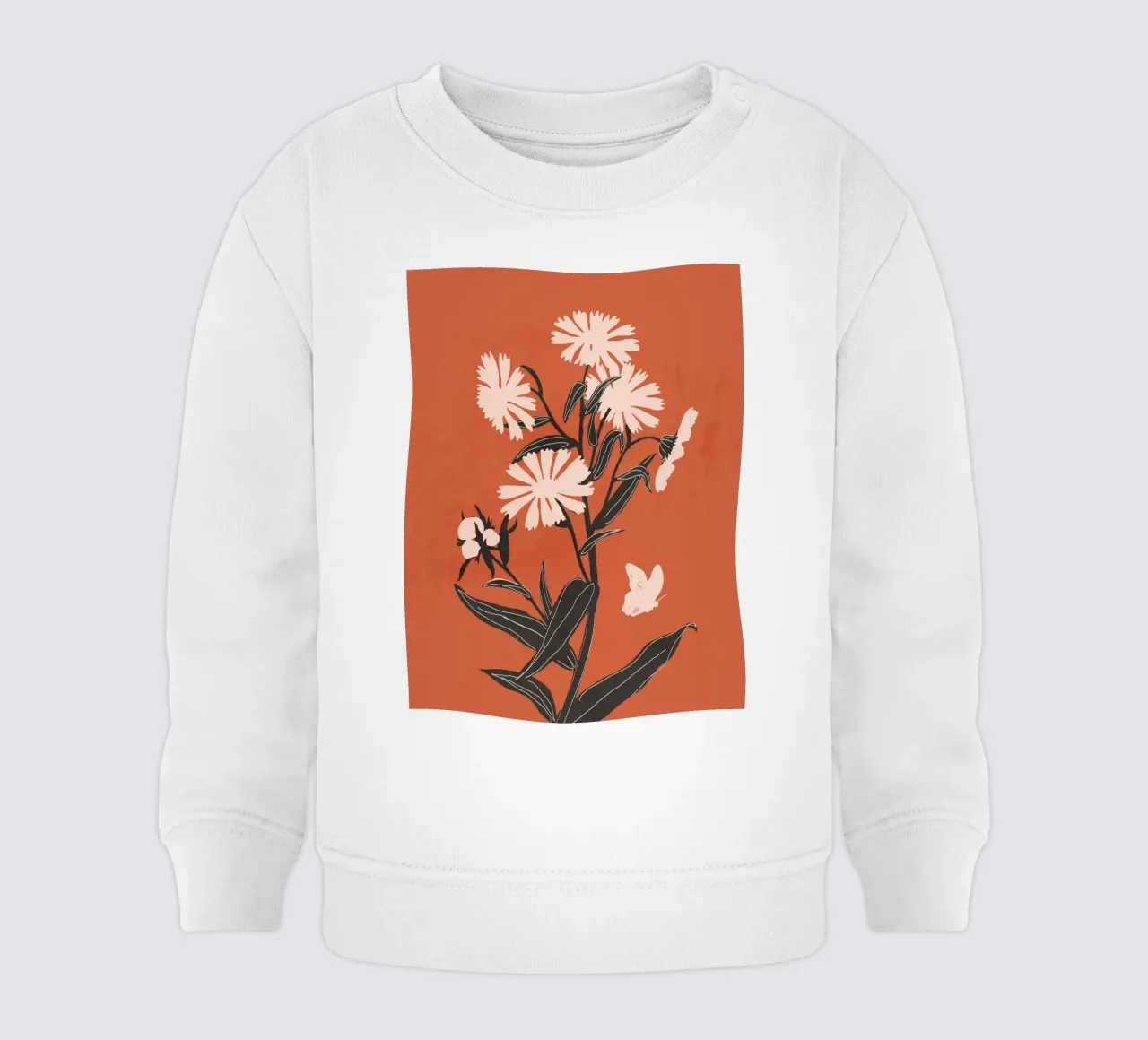 Fiori minimali felpa neonato da ThingDesign