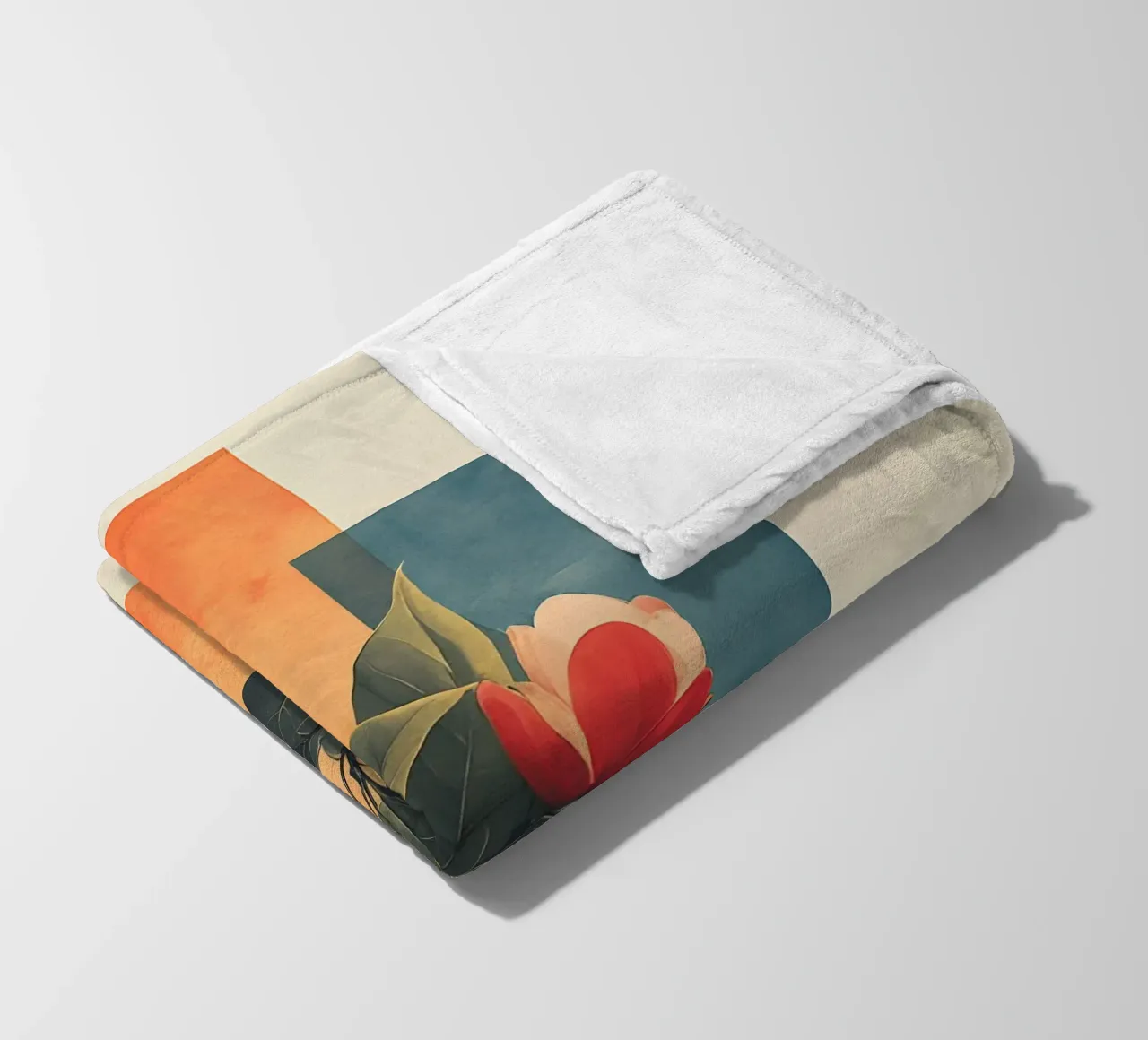 Minimalistisch geblümt Fleecedecke von LaylaOzHome