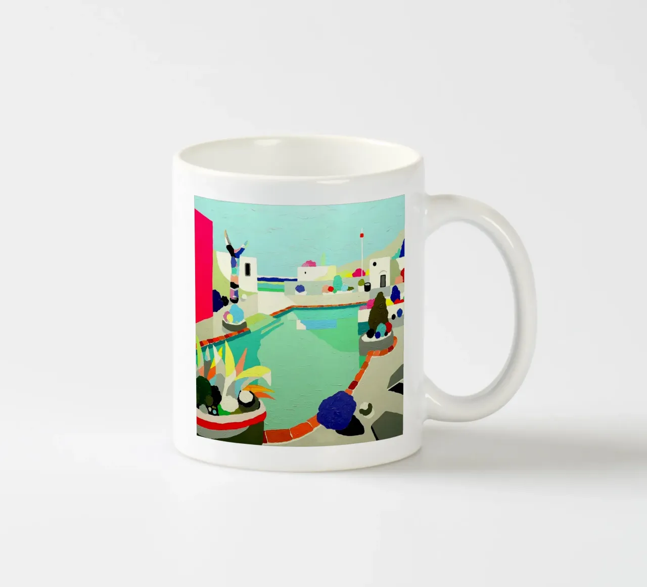 Tra due acque tazza in ceramica da Ettyhmoz