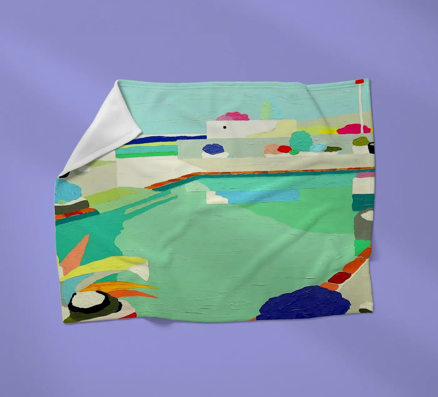 Between Two Waters fleece blanket by Ettyhmoz