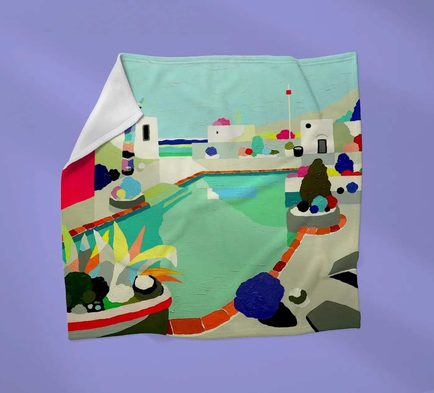 Between Two Waters fleece blanket by Ettyhmoz