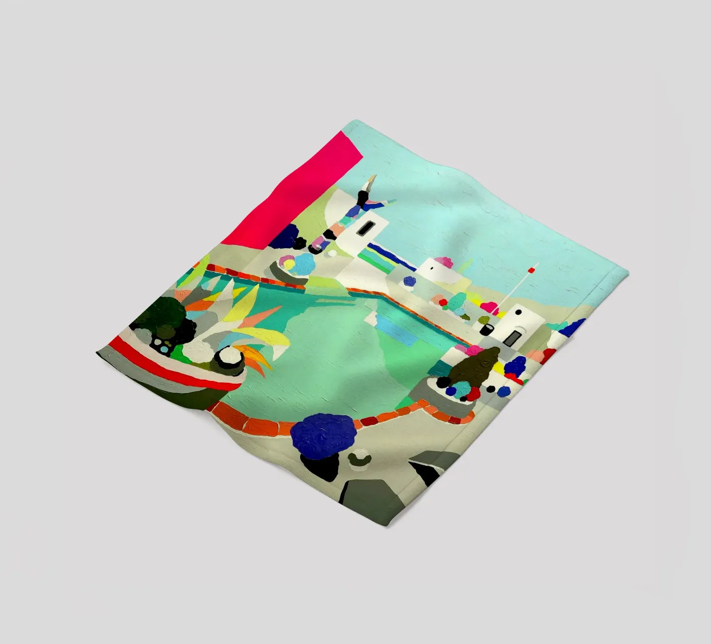 Between Two Waters fleece blanket by Ettyhmoz