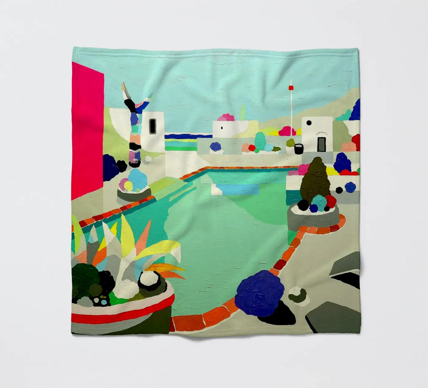 Between Two Waters fleece blanket by Ettyhmoz