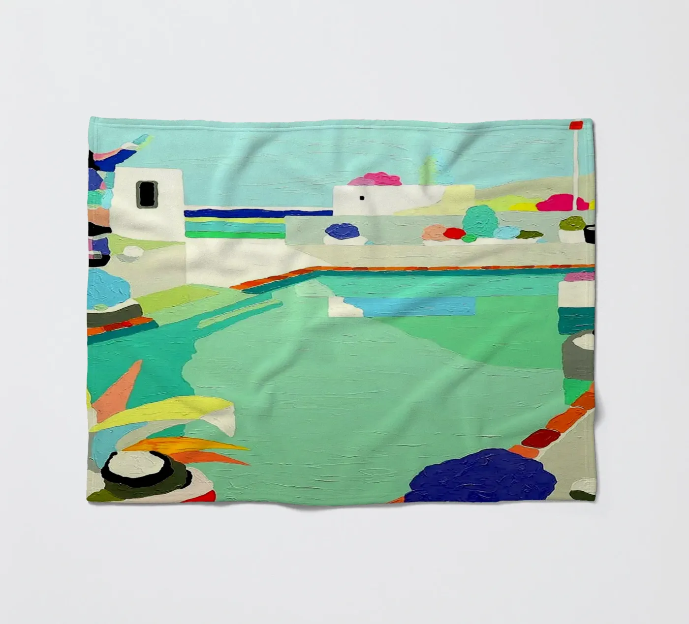 Between Two Waters fleece blanket by Ettyhmoz