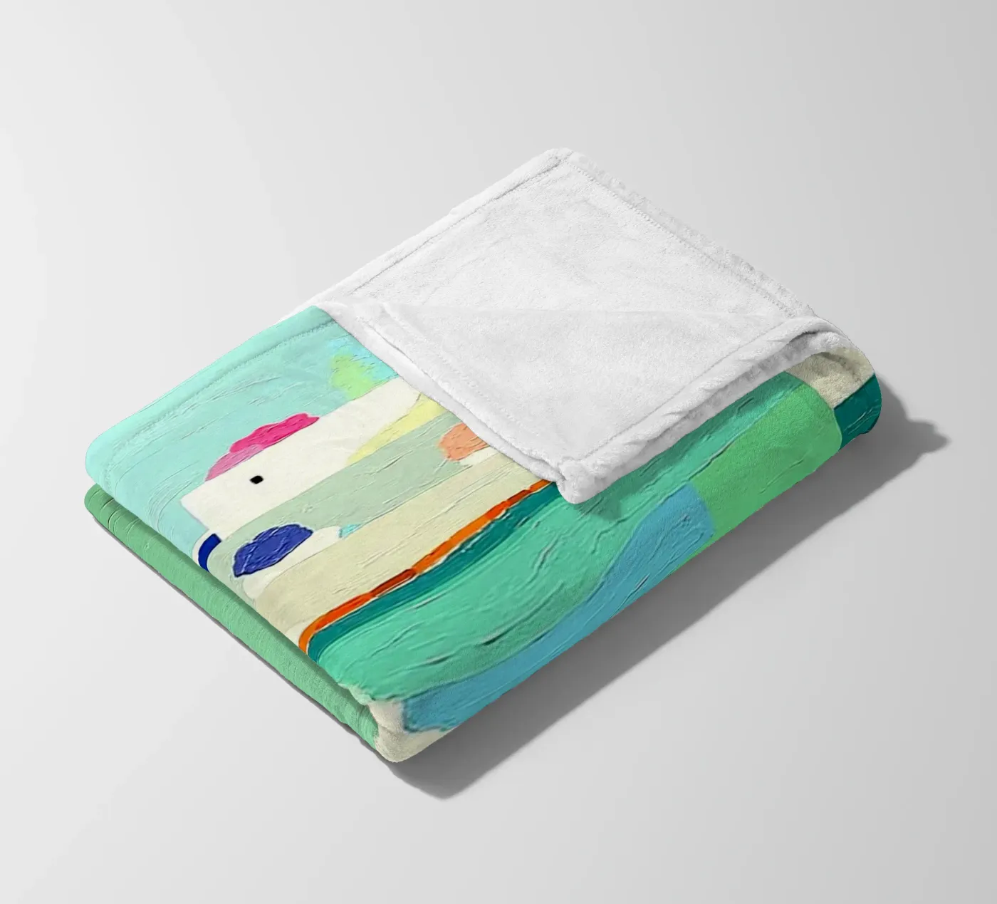 Between Two Waters fleece blanket by Ettyhmoz