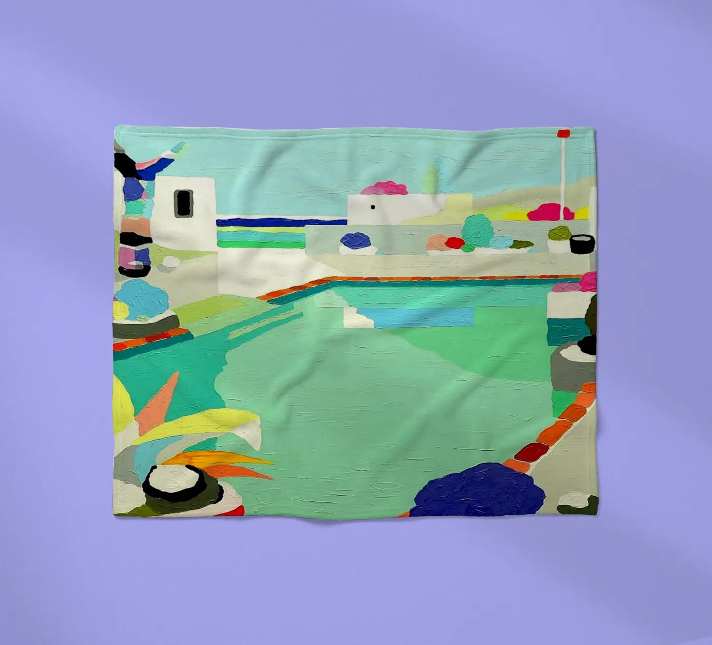 Between Two Waters fleece blanket by Ettyhmoz