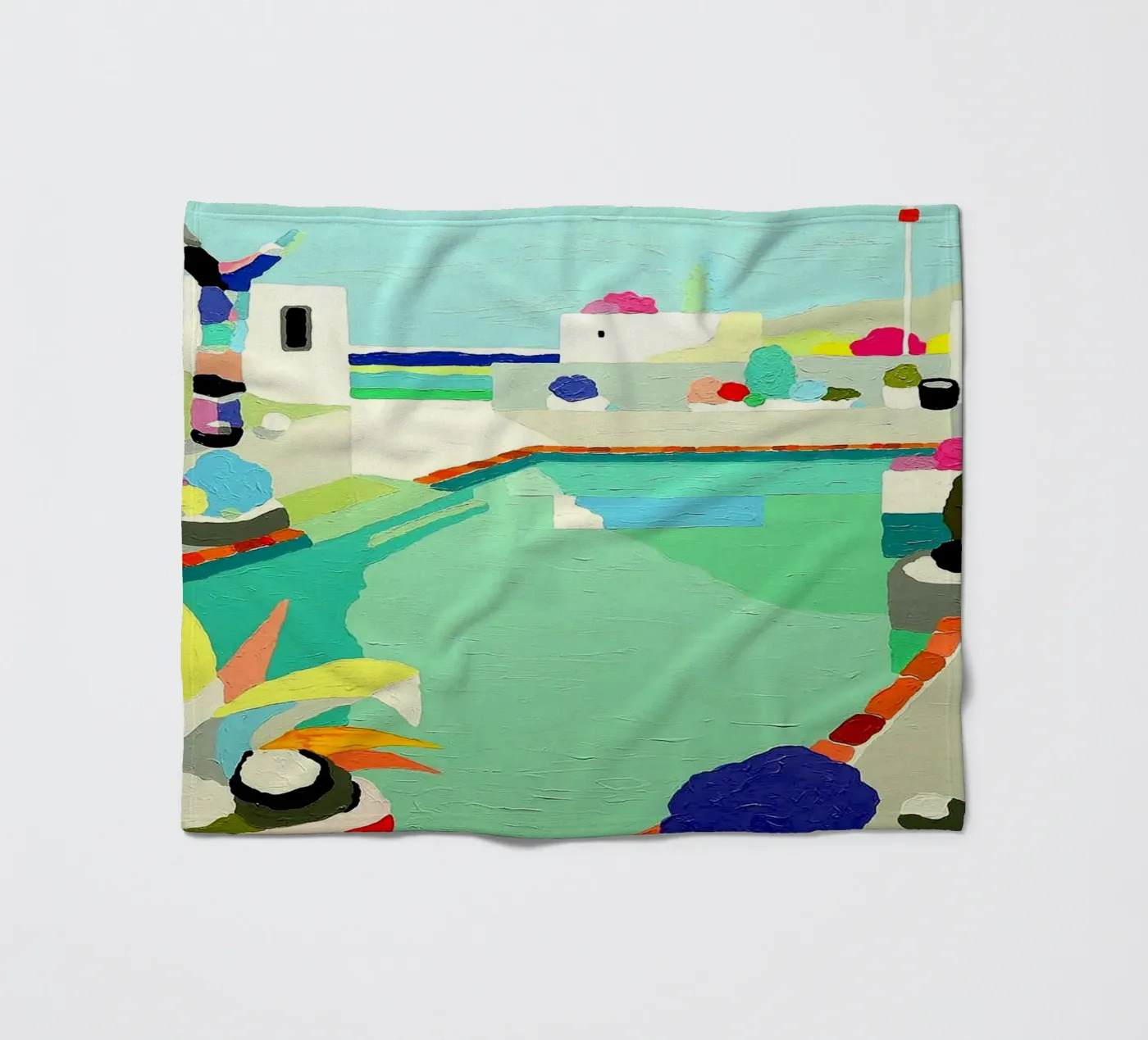 Between Two Waters fleece blanket by Ettyhmoz