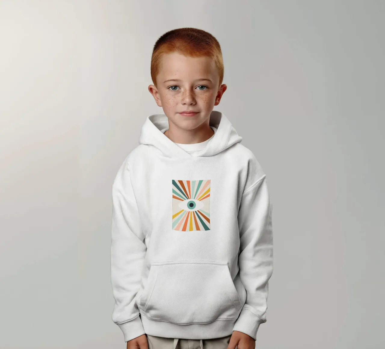 All Seeing Evil Eye - earthy felpa bambino con cappuccio da Gale Switzer