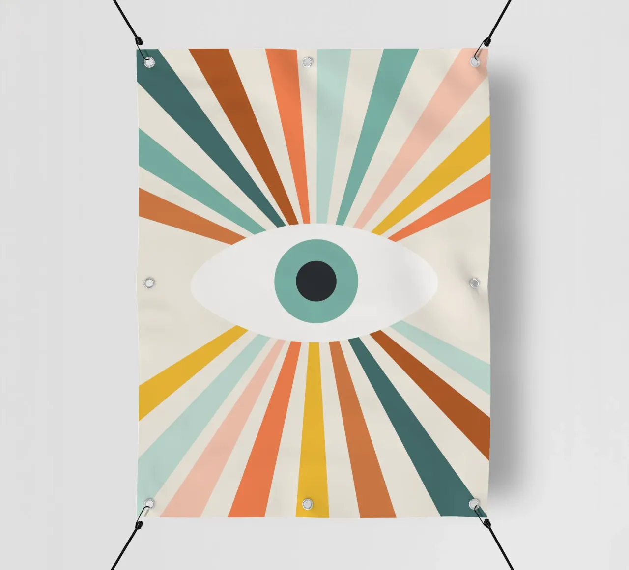 All Seeing Evil Eye - earthy telo in pvc da Gale Switzer