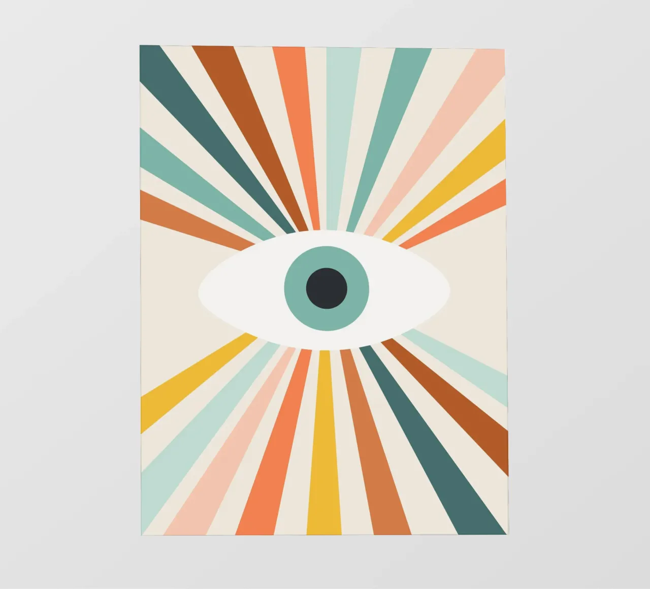 All Seeing Evil Eye - earthy telo in pvc da Gale Switzer