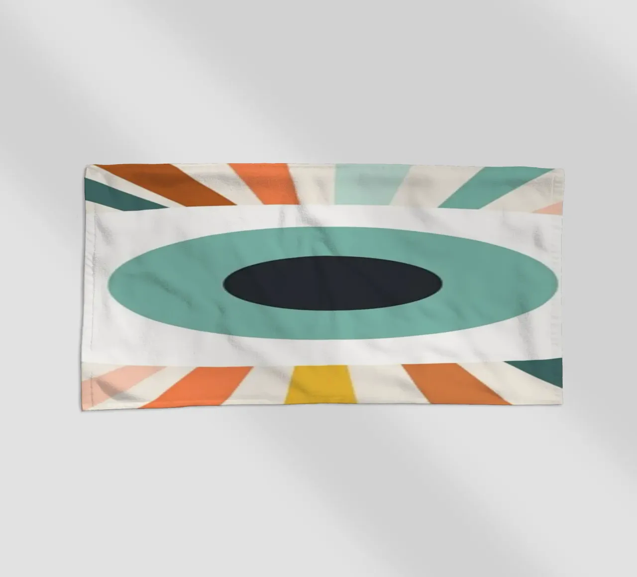 All Seeing Evil Eye - earthy beach towel by Gale Switzer