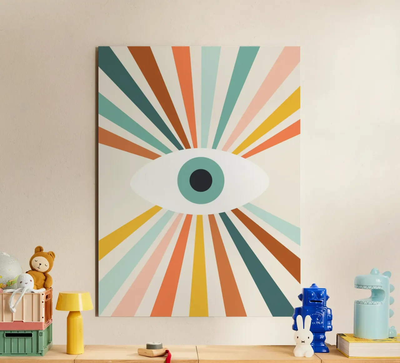All Seeing Evil Eye - earthy alluminio dibond da Gale Switzer