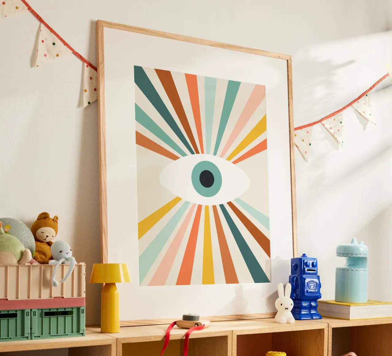 All Seeing Evil Eye - earthy carta hahnemühle da Gale Switzer