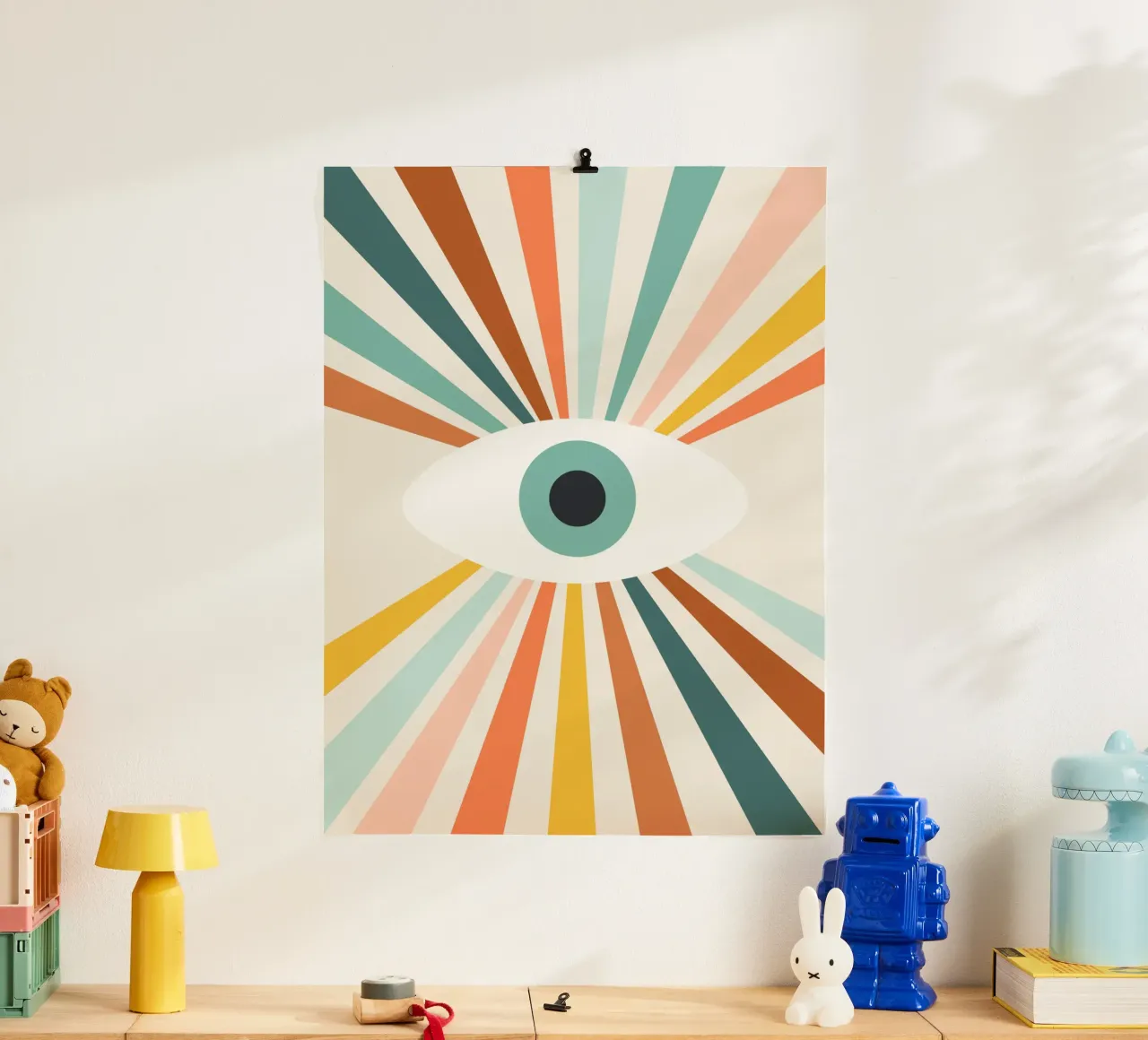 All Seeing Evil Eye - earthy carta hahnemühle da Gale Switzer