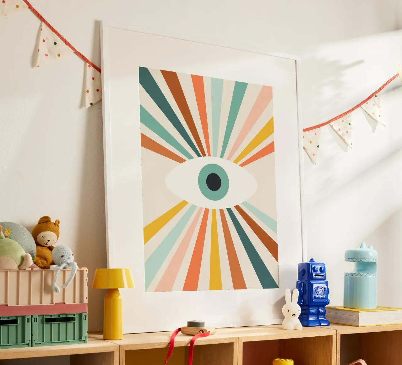 All Seeing Evil Eye - earthy carta hahnemühle da Gale Switzer