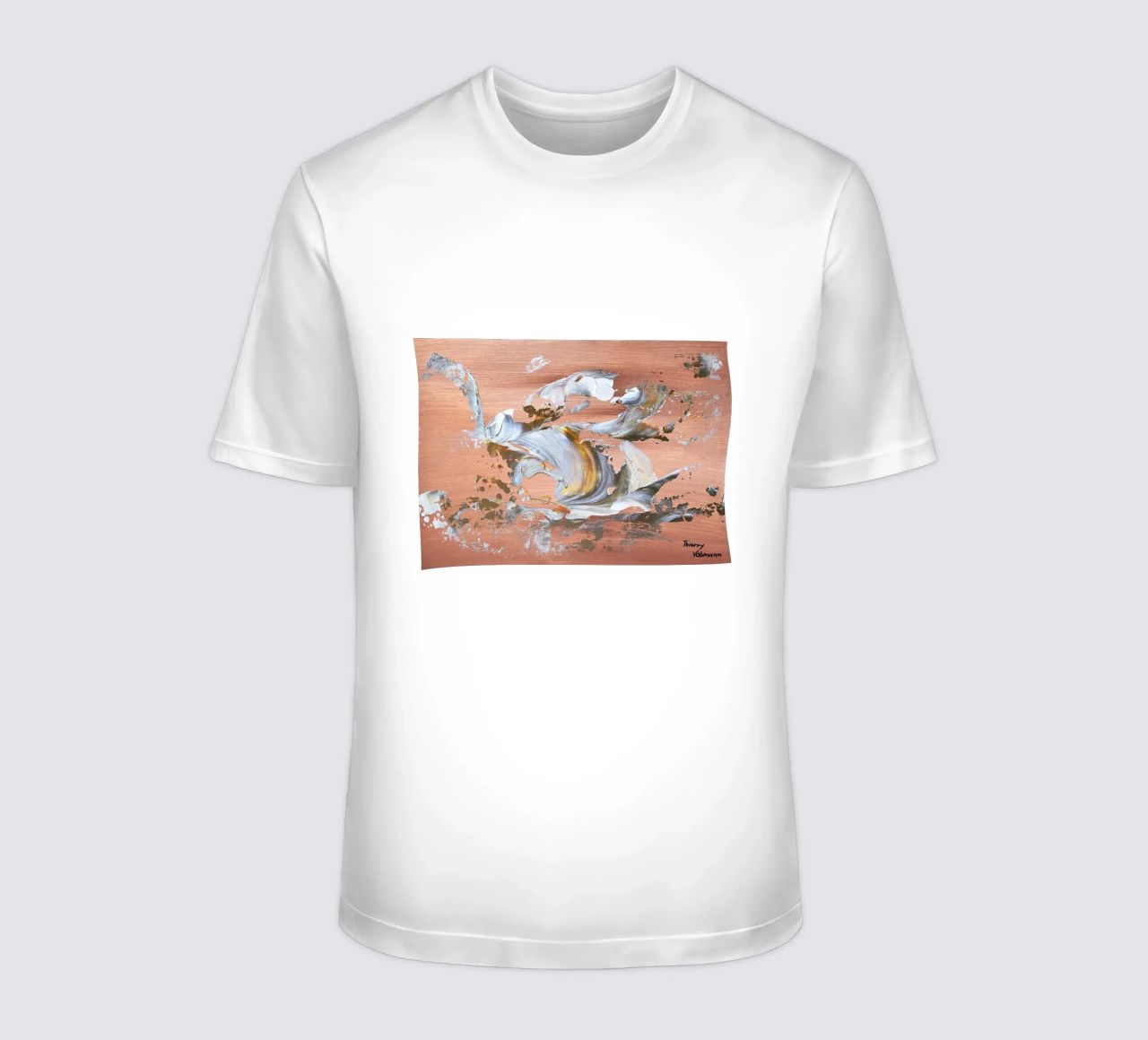 MESSAGE FROM THE HEART 16 T-Shirt von Thierry Vobmann Abstract painting