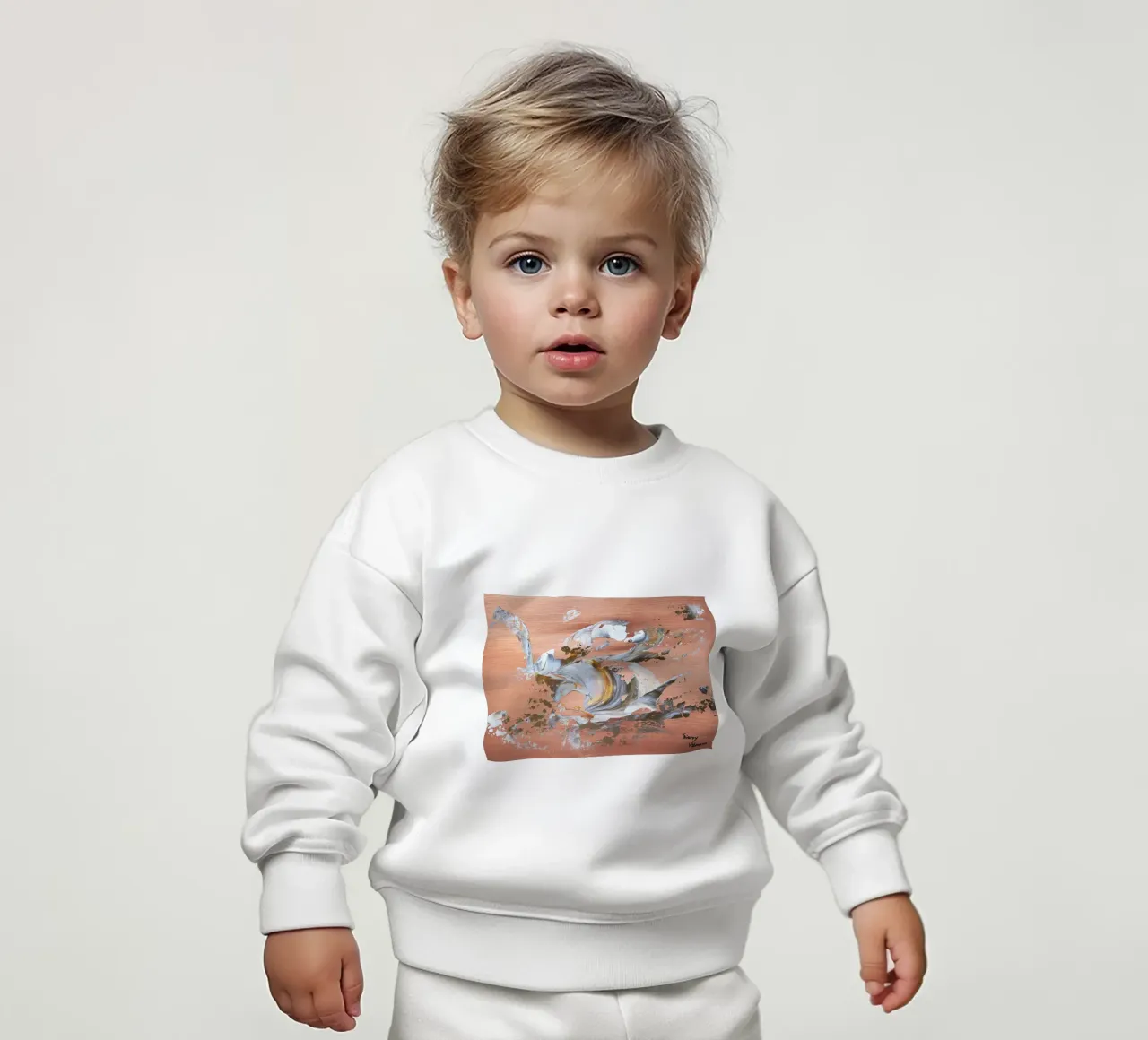 MESSAGE FROM THE HEART 16 Baby Sweatshirt von Thierry Vobmann Abstract painting