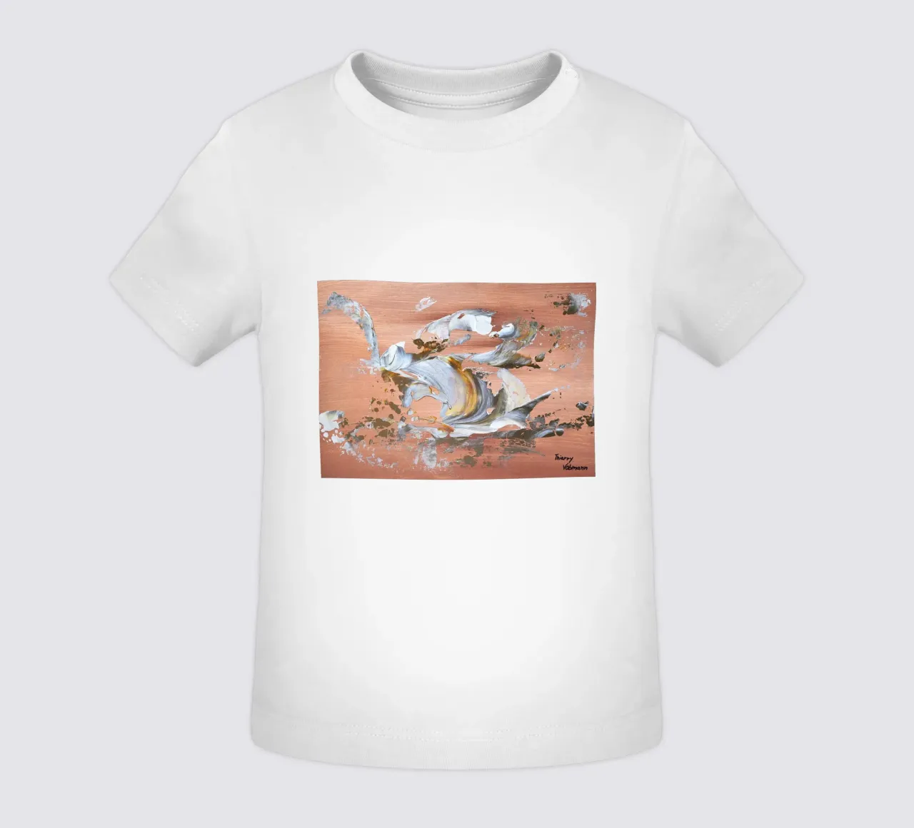 MESSAGE FROM THE HEART 16 maglietta neonato da Thierry Vobmann Abstract painting